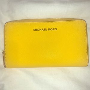 Michael Kors Yellow Phone Wallet